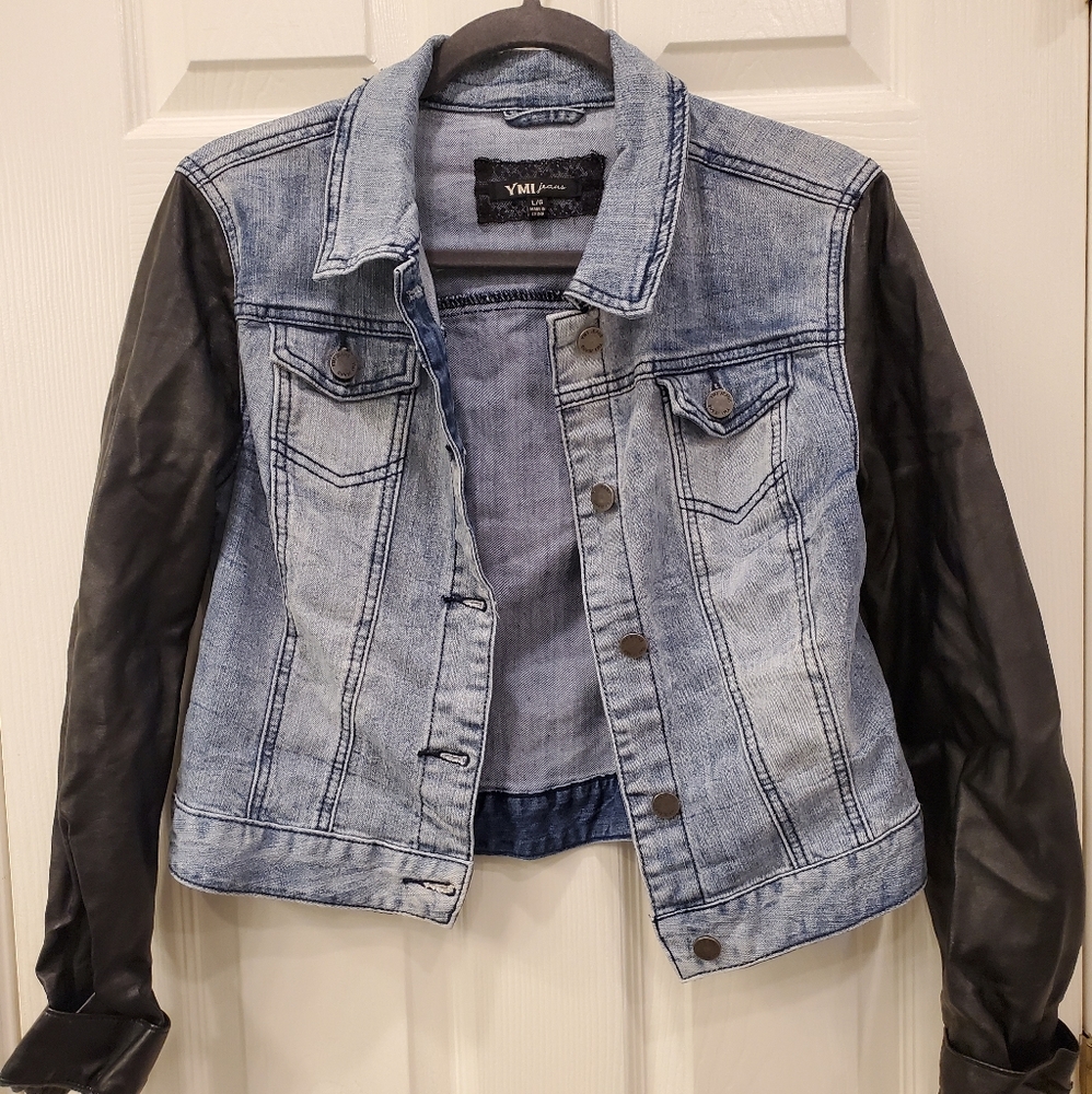 YMI Jeans denim and leather jacket